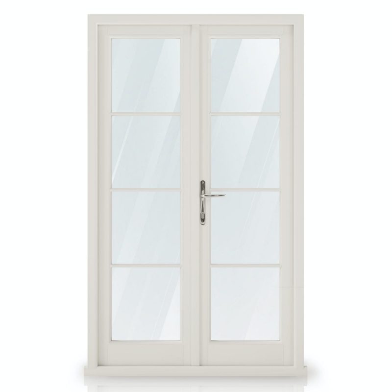 Drzwi French Door - wizualizacja - zewnątrz